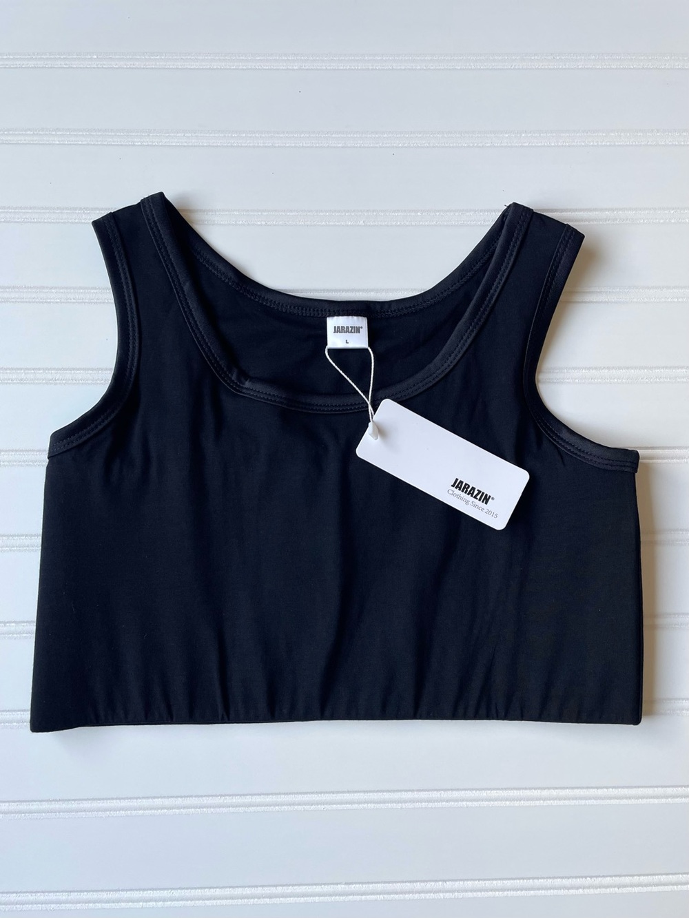 NEW Black Chest Binder Compression Pull Over Sports Bra Size L Tomboy FTM Trans